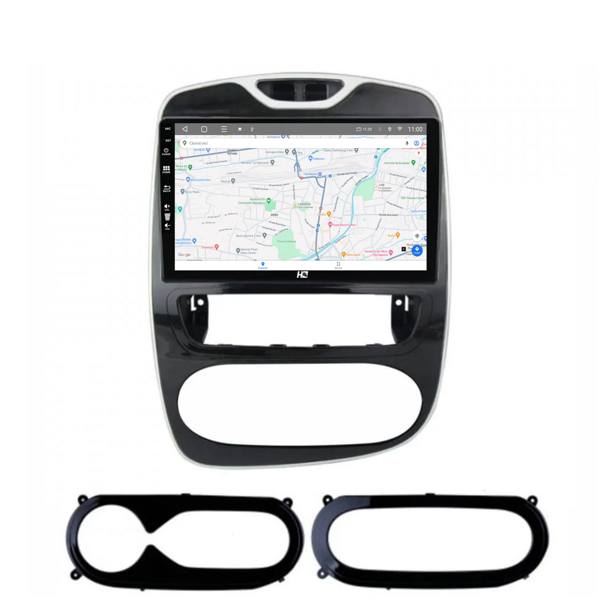 Navigatie HUB64 Renault Clio IV (2016-2019), 8GB RAM, Android, Octacore, Slot Sim 4G, DSP, GPS, Wi-FI, Carplay, Android Auto, USB, Bluetooth, Waze, Touchscreen, 9 Inch