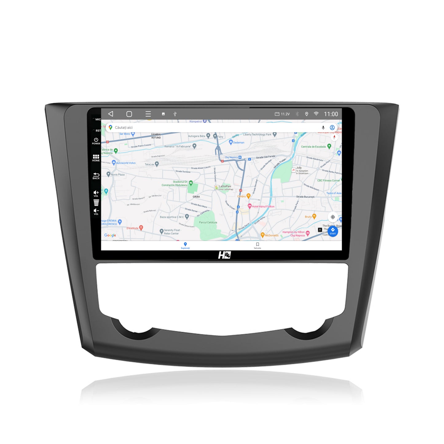 Navigatie HUB64 Renault Kadjar, 2GB RAM, Android, GPS, Wi-FI, Carplay, Android Auto, USB, Bluetooth, Radio, Waze, Touchscreen, 9 inch