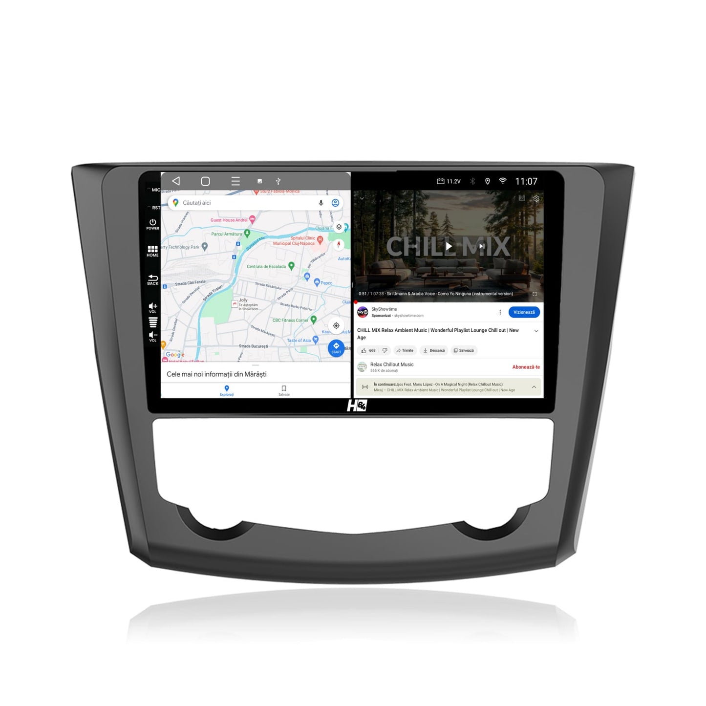 Navigatie HUB64 Renault Kadjar, 4GB RAM, Android, Octacore, Slot Sim 4G, DSP, GPS, Wi-FI, Carplay, Android Auto, USB, Bluetooth, Waze, Touchscreen, 9 inch