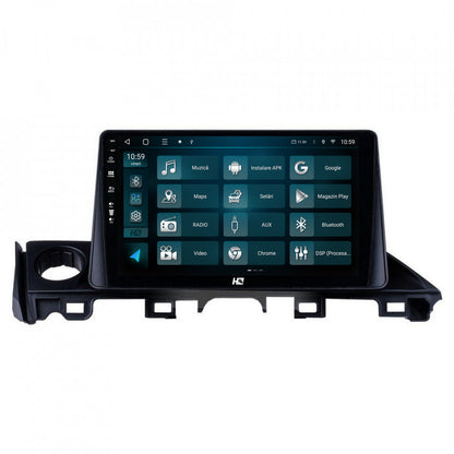 Navigatie HUB64 Mazda 6 lll (2015-2018), 4GB RAM, Android, Octacore, Slot Sim 4G, DSP, GPS, Wi-FI, Carplay, Android Auto, USB, Bluetooth, Waze, Touchscreen, 9 inch