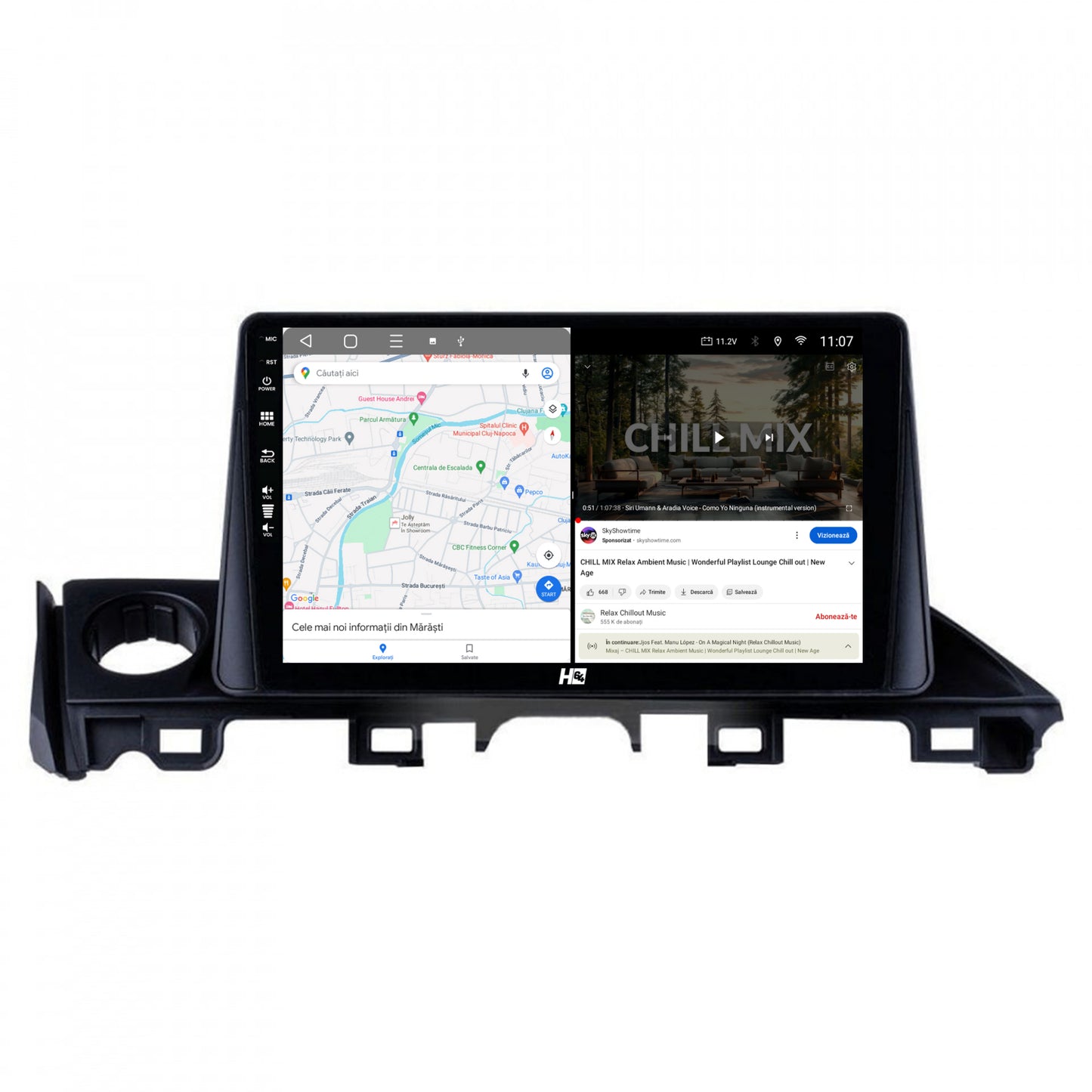 Navigatie HUB64 Mazda 6 lll (2015-2018), 4GB RAM, Android, Octacore, Slot Sim 4G, DSP, GPS, Wi-FI, Carplay, Android Auto, USB, Bluetooth, Waze, Touchscreen, 9 inch