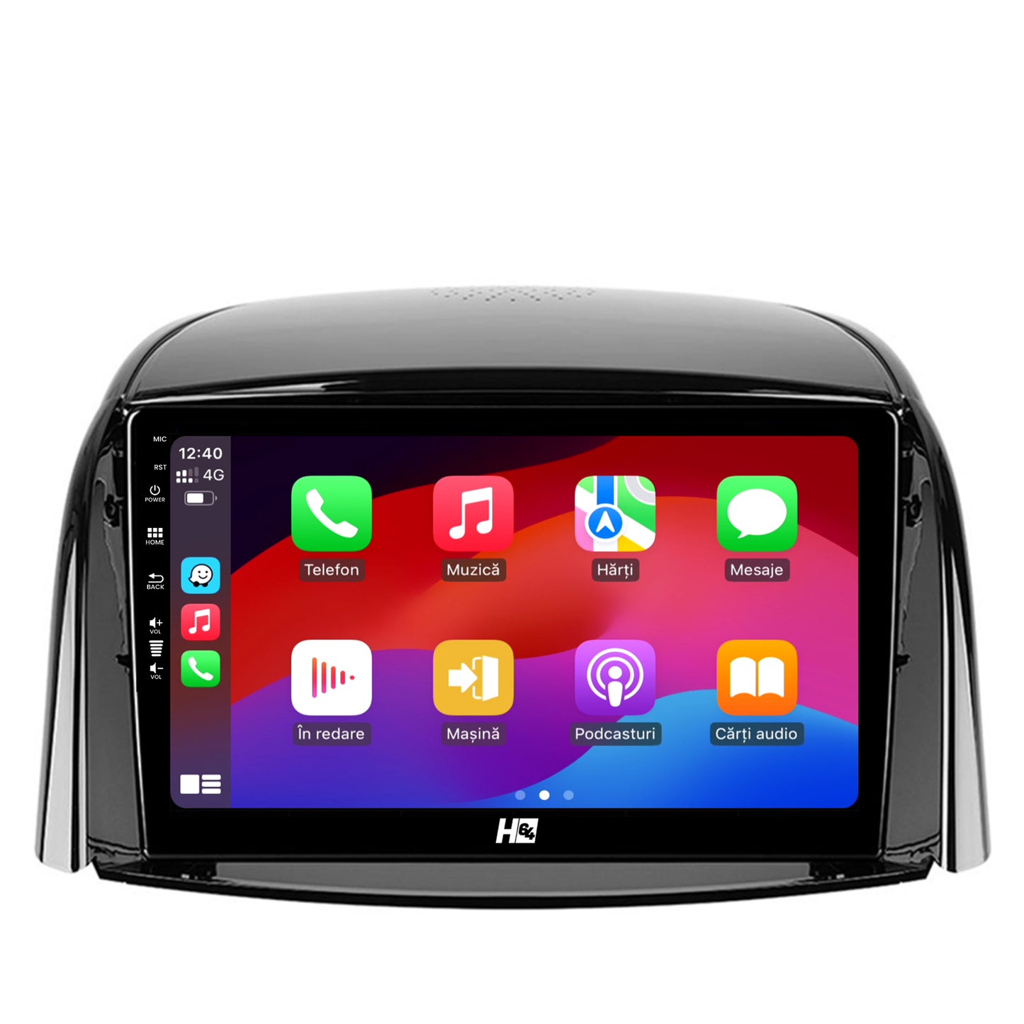 Navigatie HUB64 Renault Koleos (2009-2016), 2GB RAM, Android, GPS, Wi-FI, Carplay, Android Auto, USB, Bluetooth, Radio, Waze, Touchscreen, 9 inch