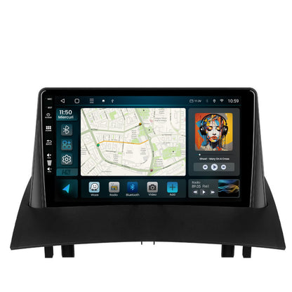 Navigatie HUB64 Renault Megane 2 (2002-2009), 4GB RAM, Android, Octacore, Slot Sim 4G, DSP, GPS, Wi-FI, Carplay, Android Auto, USB, Bluetooth, Waze, Touchscreen, 9 inch