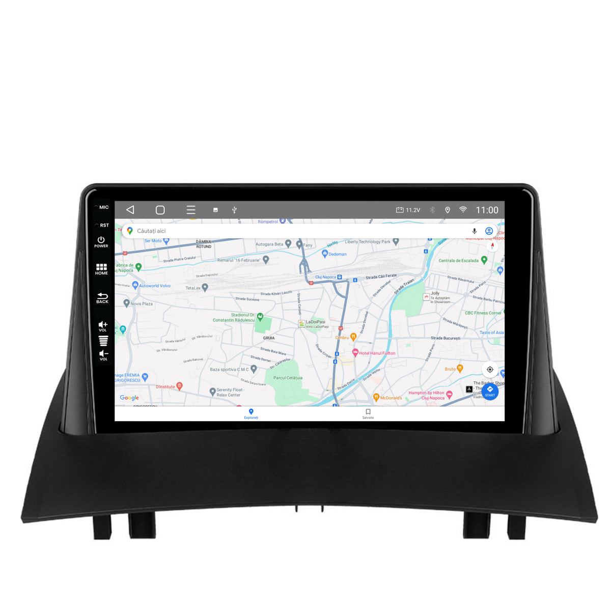 Navigatie HUB64 Renault Megane 2 (2002-2009), 6GB RAM, Android, Octacore, Slot Sim 4G, DSP, GPS, Wi-FI, Carplay, Android Auto, USB, Bluetooth, Waze, Touchscreen, 9 Inch