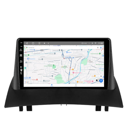 Navigatie HUB64 Renault Megane 2 (2002-2009), 8GB RAM, Android, Octacore, Slot Sim 4G, DSP, GPS, Wi-FI, Carplay, Android Auto, USB, Bluetooth, Waze, Touchscreen, 9 Inch