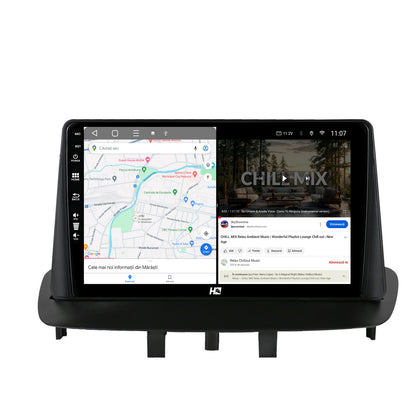 Navigatie HUB64 Renault Megane 3 / Fluence (2009-2016), 2GB RAM, Android, GPS, Wi-FI, Carplay, Android Auto, USB, Bluetooth, Radio, Waze, Touchscreen, 9 inch