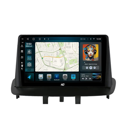 Navigatie HUB64 Renault Megane 3 / Fluence (2009-2016), 4GB RAM, Android, Octacore, Slot Sim 4G, DSP, GPS, Wi-FI, Carplay, Android Auto, USB, Bluetooth, Waze, Touchscreen, 9 inch