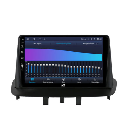 Navigatie HUB64 Renault Megane 3 / Fluence (2009-2016), 6GB RAM, Android, Octacore, Slot Sim 4G, DSP, GPS, Wi-FI, Carplay, Android Auto, USB, Bluetooth, Waze, Touchscreen, 9 Inch