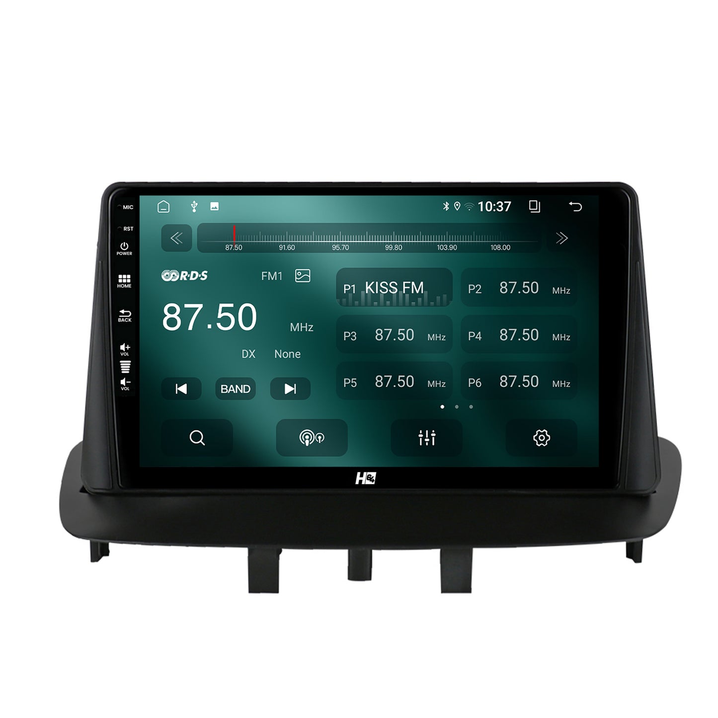 Navigatie HUB64 Renault Megane 3 / Fluence (2009-2016), 2GB RAM, Android, GPS, Wi-FI, Carplay, Android Auto, USB, Bluetooth, Radio, Waze, Touchscreen, 9 inch
