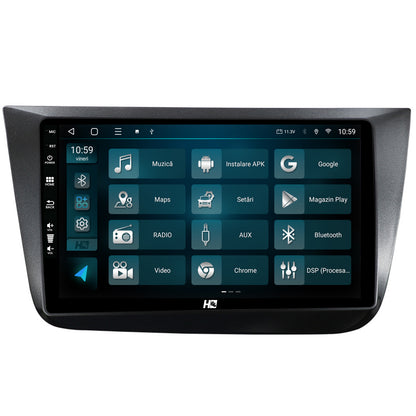 Navigatie HUB64 Seat Altea/Toledo (2005-2012), 4GB RAM, Android, Octacore, Slot Sim 4G, DSP, GPS, Wi-FI, Carplay, Android Auto, USB, Bluetooth, Waze, Touchscreen, 9 inch
