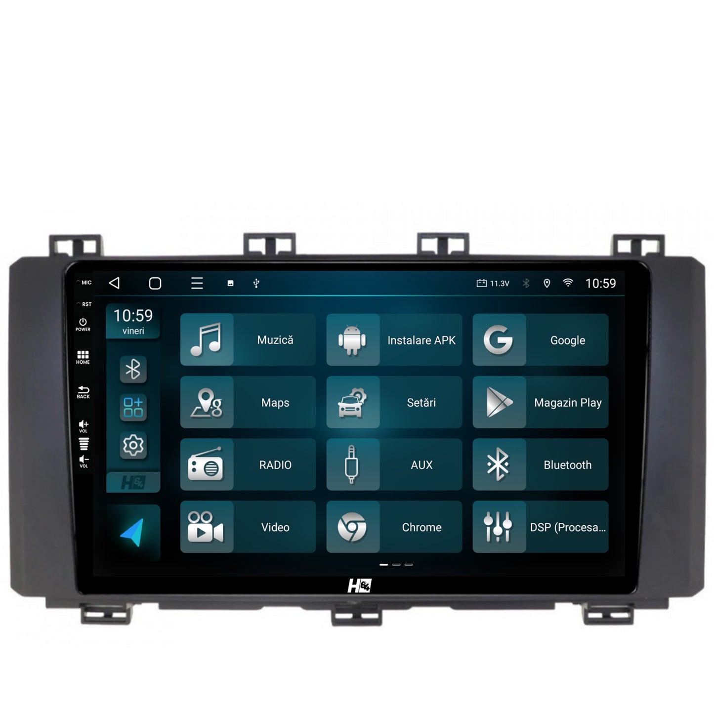 Navigatie HUB64 Seat Ateca (2016-Prezent), 2GB RAM, Android, GPS, Wi-FI, Carplay, Android Auto, USB, Bluetooth, Radio, Waze, Touchscreen, 9 inch