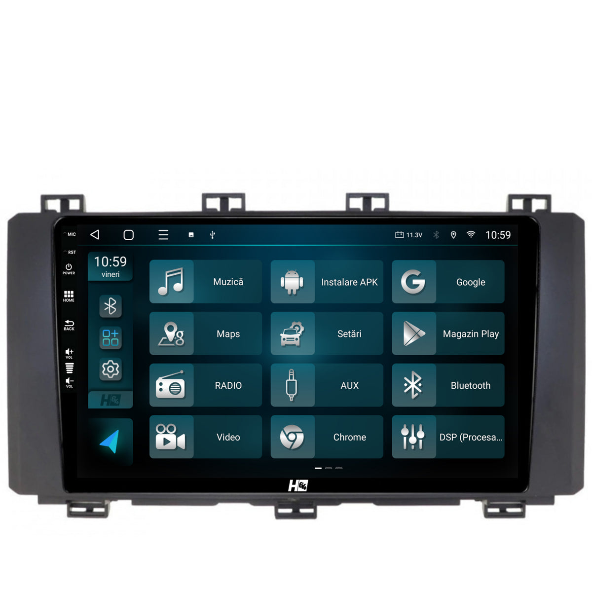 Navigatie HUB64 Seat Ateca (2016-Prezent), 4GB RAM, Android, Quadcore, DSP, GPS, Wi-FI, Carplay, Android Auto, USB, Bluetooth, Waze, Touchscreen, 9 inch