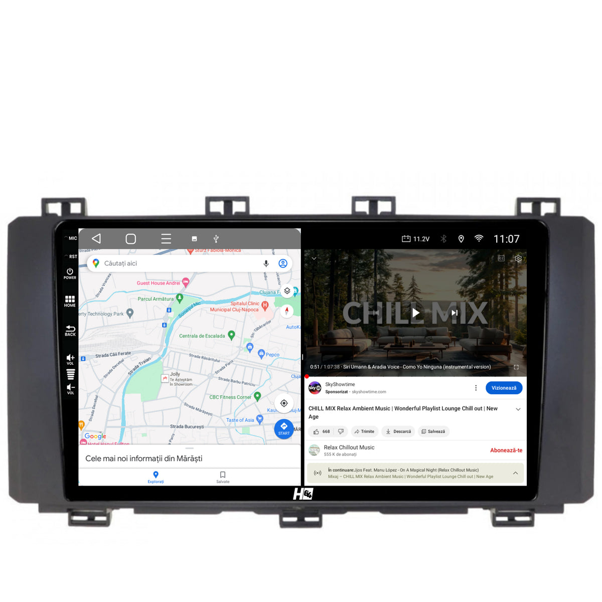 Navigatie HUB64 Seat Ateca (2016-Prezent), 4GB RAM, Android, Quadcore, DSP, GPS, Wi-FI, Carplay, Android Auto, USB, Bluetooth, Waze, Touchscreen, 9 inch