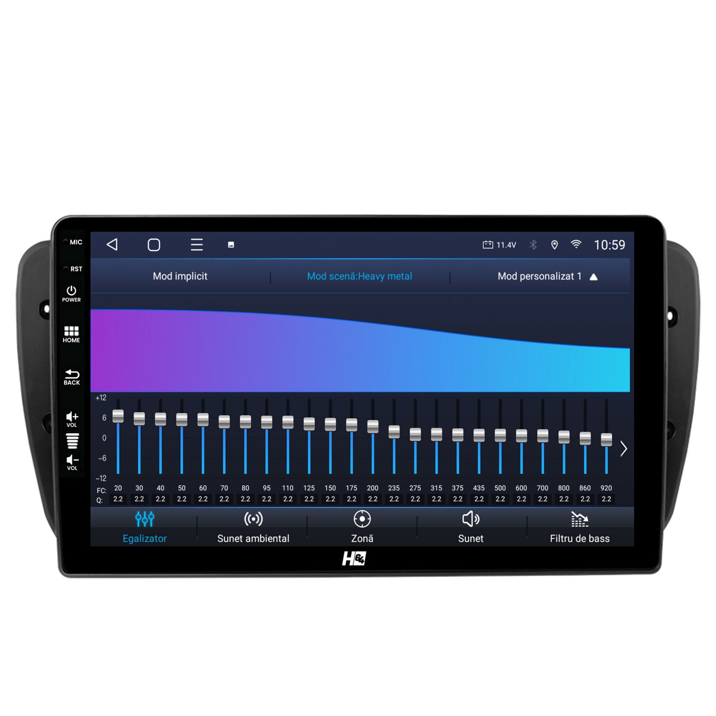 Navigatie HUB64 Seat Ibiza (2008-2013), 6GB RAM, Android, Octacore, Slot Sim 4G, DSP, GPS, Wi-FI, Carplay, Android Auto, USB, Bluetooth, Waze, Touchscreen, 9 Inch