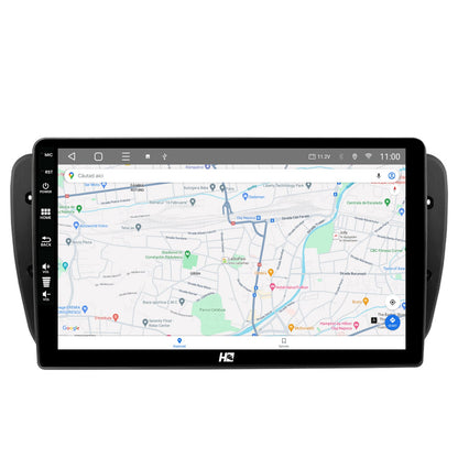 Navigatie HUB64 Seat Ibiza (2009-2013), 2GB RAM, Android, GPS, Wi-FI, Carplay, Android Auto, USB, Bluetooth, Radio, Waze, Touchscreen, 9 inch