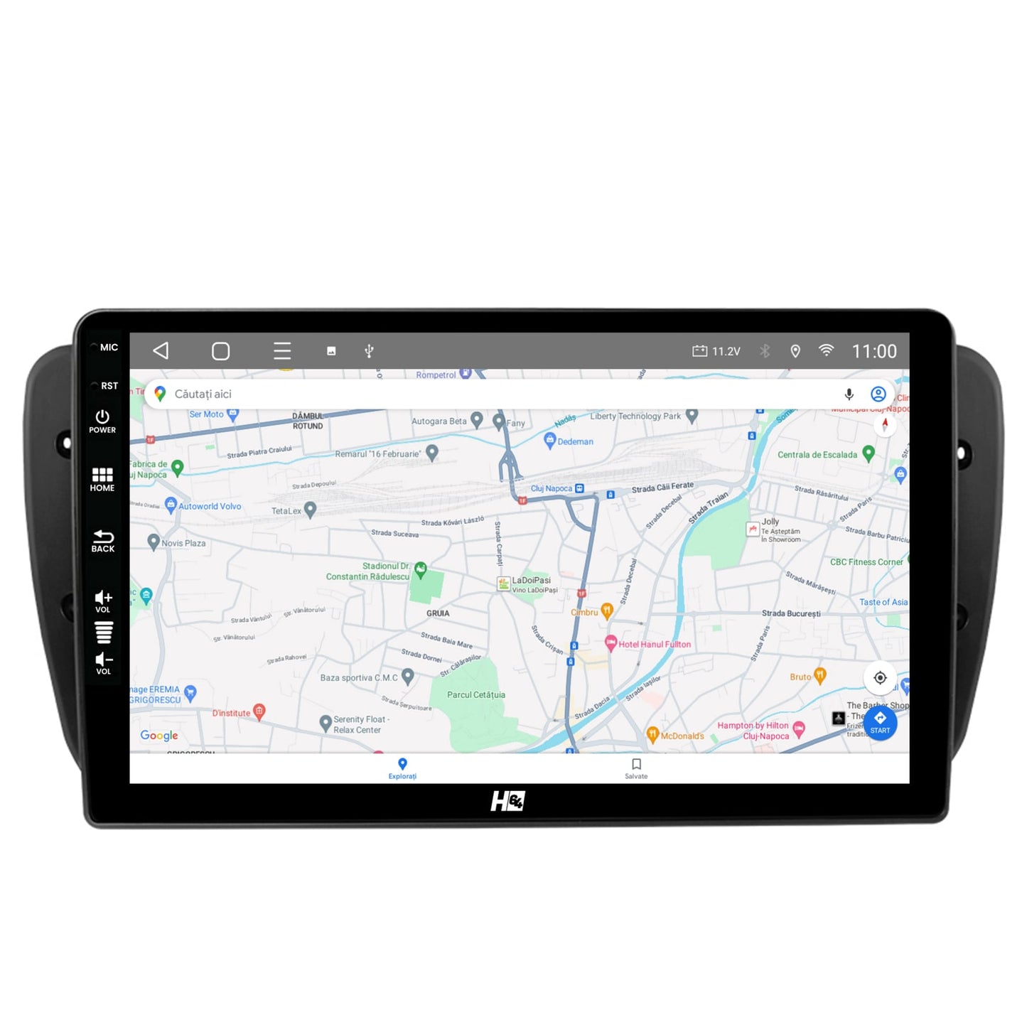 Navigatie HUB64 Seat Ibiza (2009-2013), 4GB RAM, Android, Quadcore, DSP, GPS, Wi-FI, Carplay, Android Auto, USB, Bluetooth, Waze, Touchscreen, 9 inch