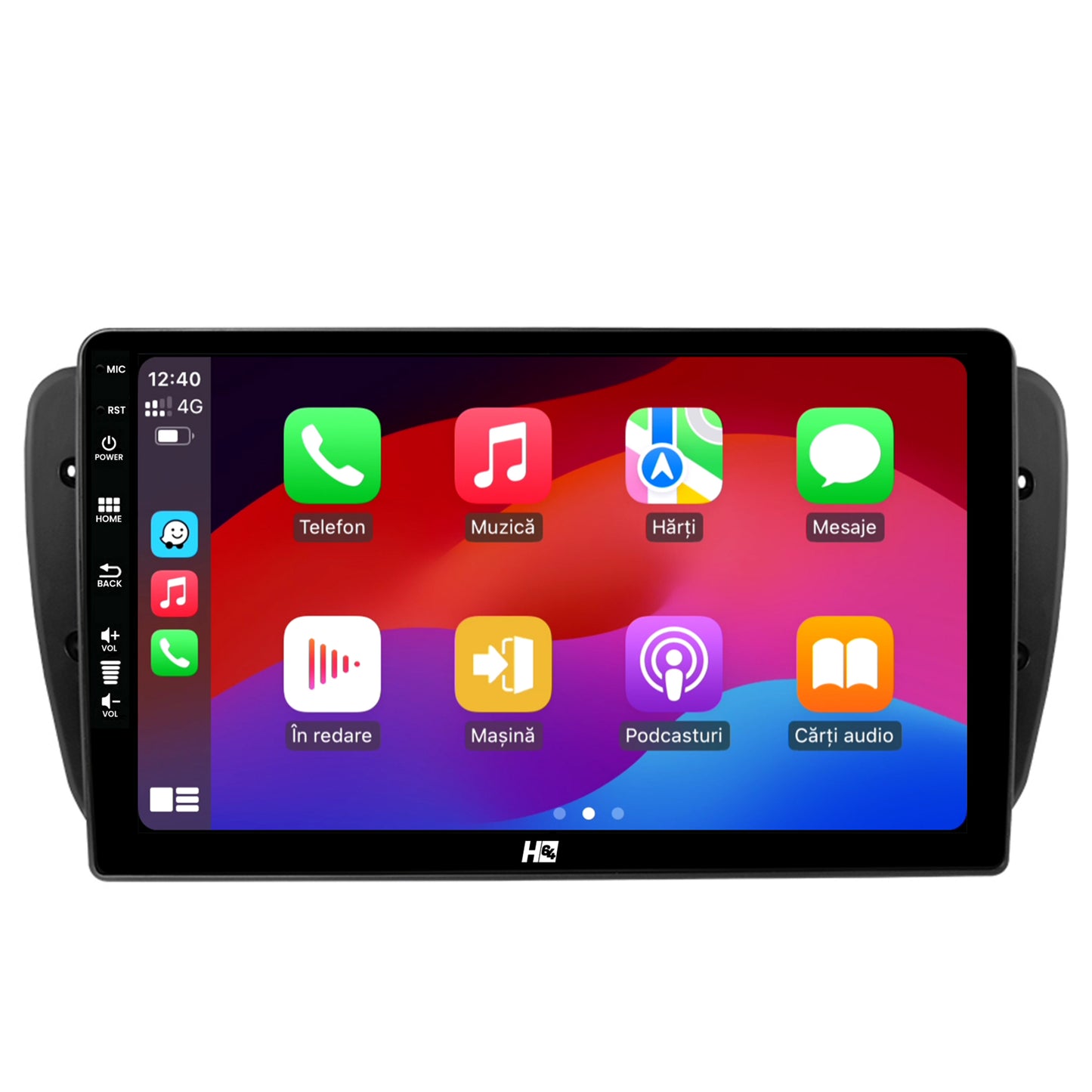 Navigatie HUB64 Seat Ibiza (2009-2013), 4GB RAM, Android, Quadcore, DSP, GPS, Wi-FI, Carplay, Android Auto, USB, Bluetooth, Waze, Touchscreen, 9 inch