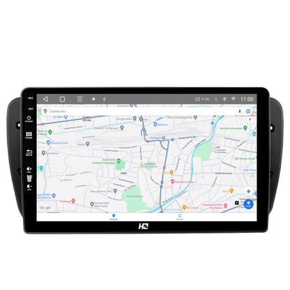 Navigatie HUB64 Seat Ibiza (2009-2013), 8GB RAM, Android, Octacore, Slot Sim 4G, DSP, GPS, Wi-FI, Carplay, Android Auto, USB, Bluetooth, Waze, Touchscreen, 9 Inch