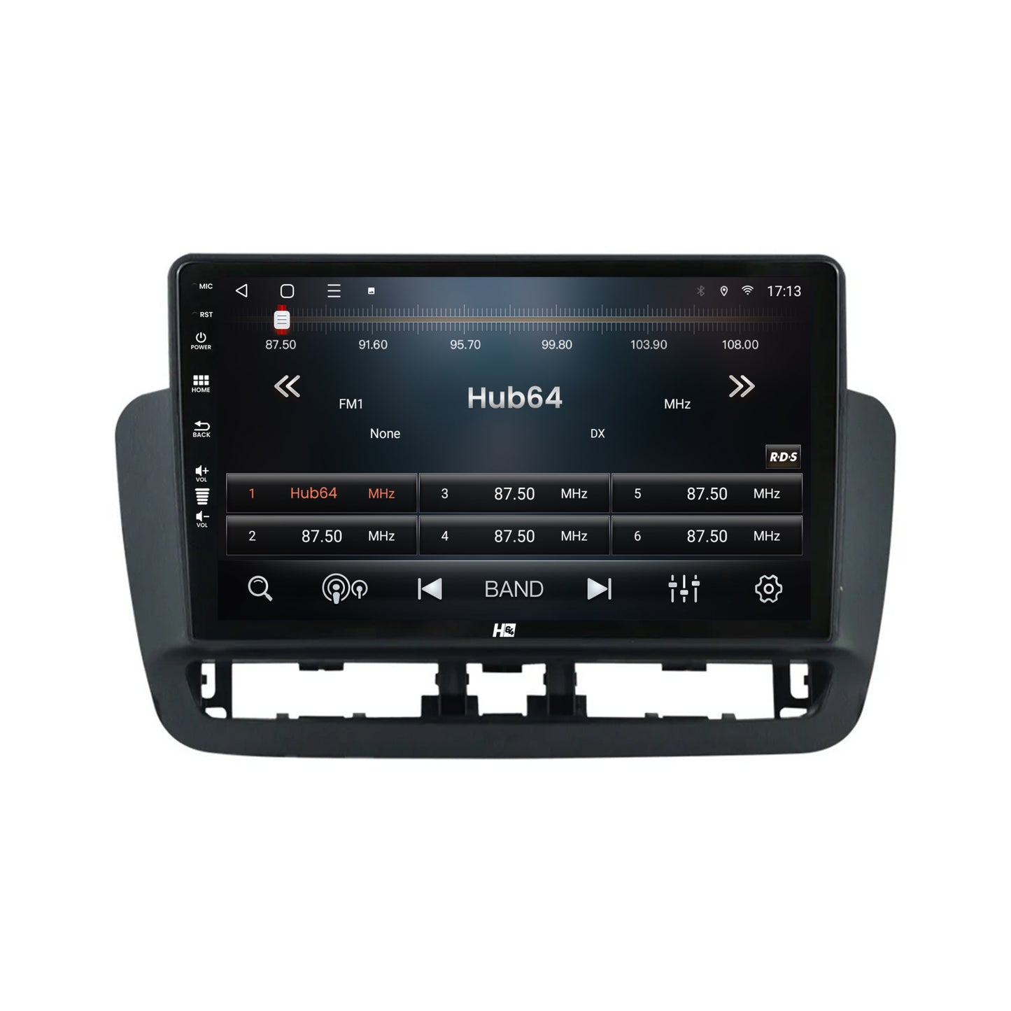 Navigatie HUB64 Seat Ibiza IV (2014-2017), 2GB RAM, Android, GPS, Wi-FI, Carplay, Android Auto, USB, Bluetooth, Radio, Waze, Touchscreen, 9 inch