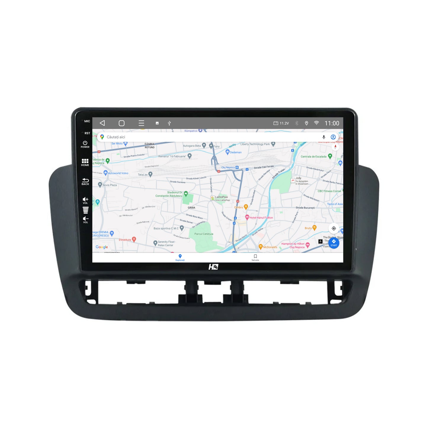 Navigatie HUB64 Seat Ibiza IV (2014-2017), 4GB RAM, Android, Octacore, Slot Sim 4G, DSP, GPS, Wi-FI, Carplay, Android Auto, USB, Bluetooth, Waze, Touchscreen, 9 inch