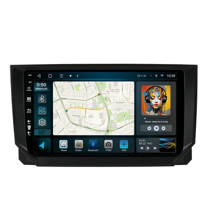 Navigatie HUB64 Seat Ibiza (2017+), 6GB RAM, Android, Octacore, Slot Sim 4G, DSP, GPS, Wi-FI, Carplay, Android Auto, USB, Bluetooth, Waze, Touchscreen, 9 Inch