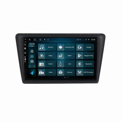 Navigatie HUB64 Seat Toledo / Skoda Rapid (2012-2019), 6GB RAM, Android, Octacore, Slot Sim 4G, DSP, GPS, Wi-FI, Carplay, Android Auto, USB, Bluetooth, Waze, Touchscreen, 9 Inch