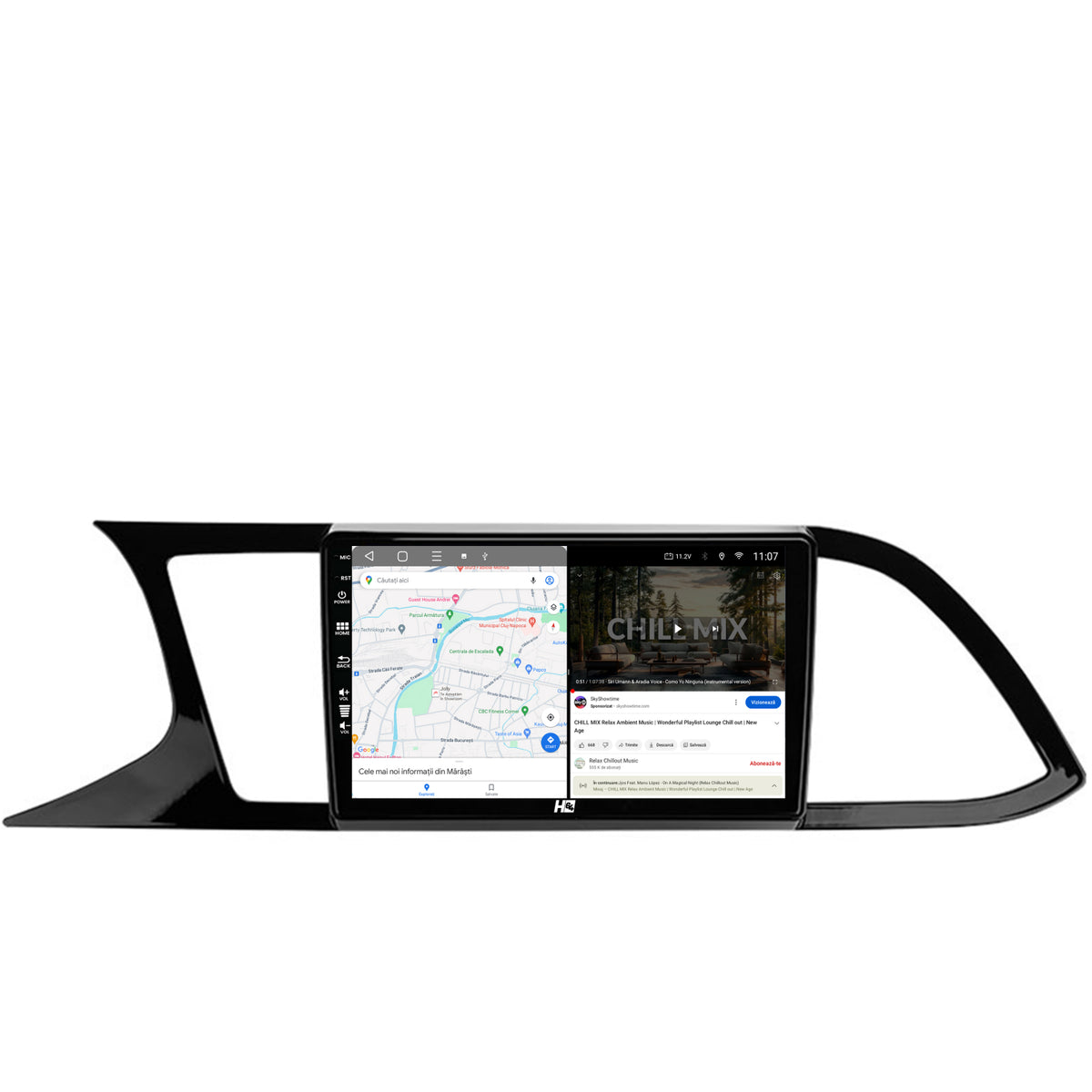 Navigatie HUB64 Seat Leon 3 (2014-2020), 4GB RAM, Android, Quadcore, DSP, GPS, Wi-FI, Carplay, Android Auto, USB, Bluetooth, Waze, Touchscreen, 9 inch