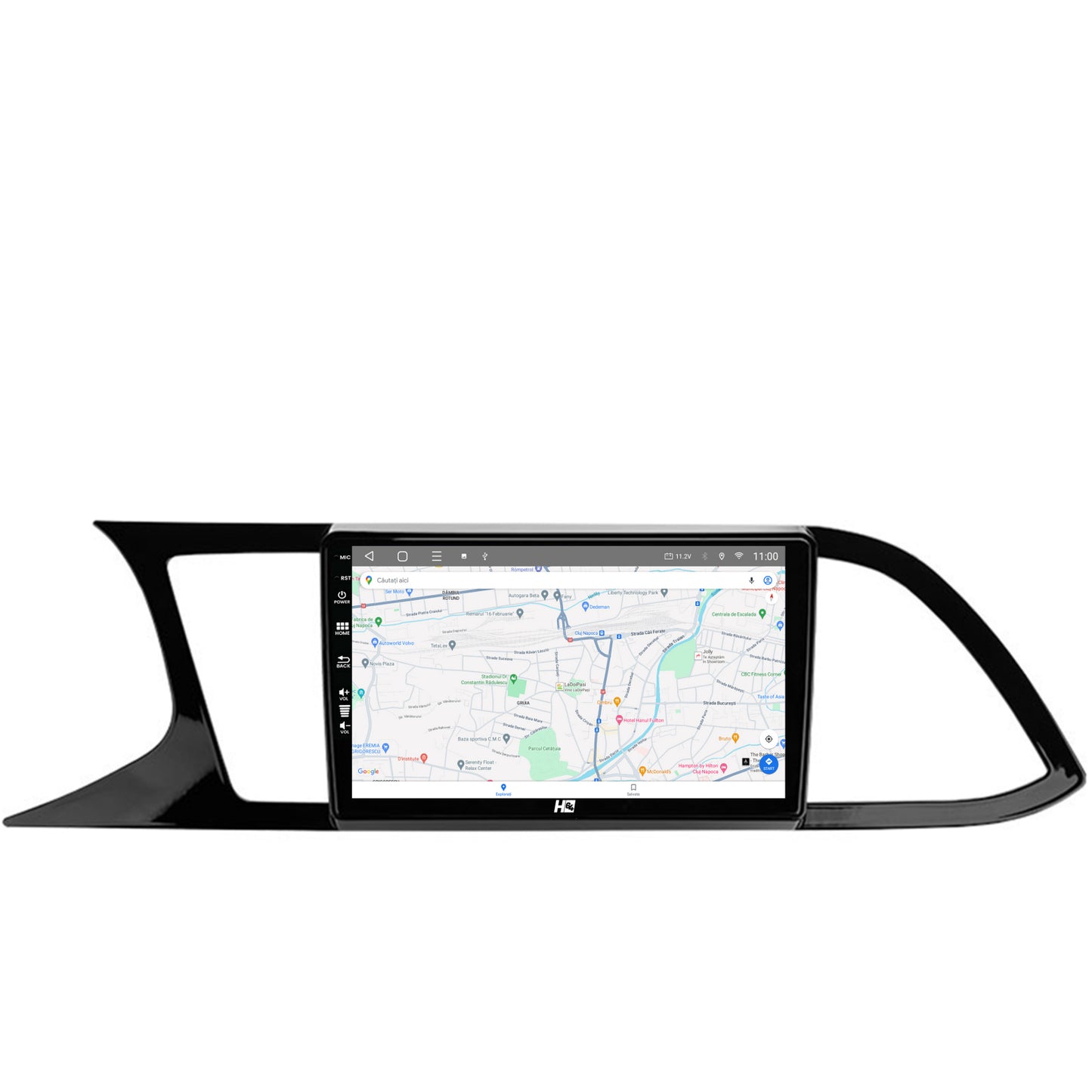 Navigatie HUB64 Seat Leon 3 (2014-2020), 8GB RAM, Android, Octacore, Slot Sim 4G, DSP, GPS, Wi-FI, Carplay, Android Auto, USB, Bluetooth, Waze, Touchscreen, 9 Inch