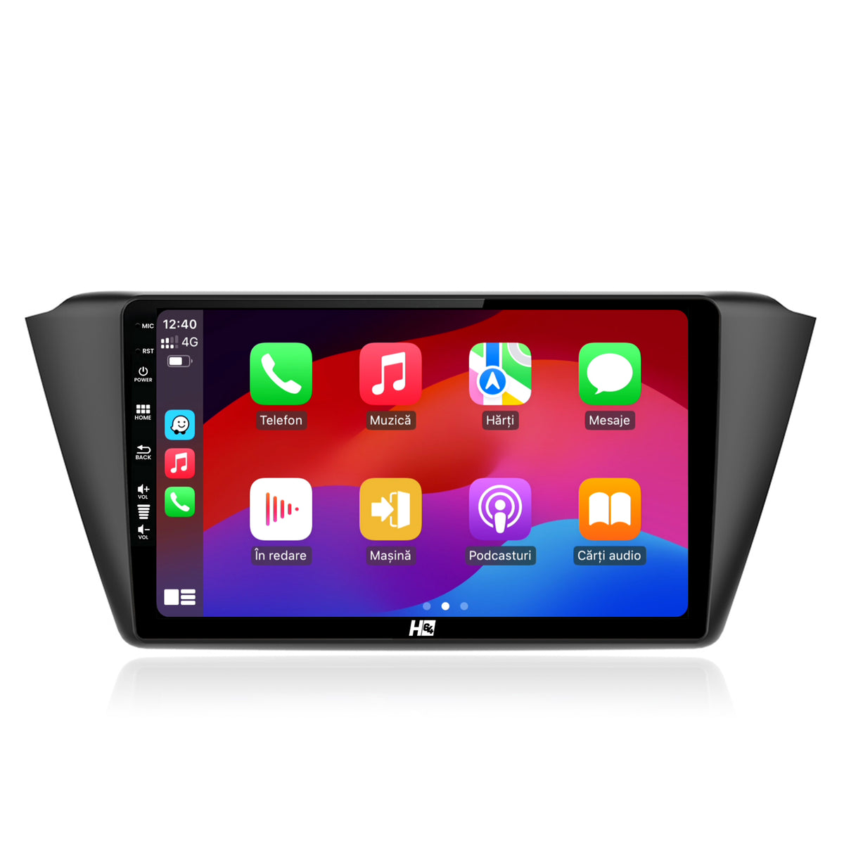 Navigatie HUB64 Skoda Fabia (2015+), 4GB RAM, Android, Quadcore, DSP, GPS, Wi-FI, Carplay, Android Auto, USB, Bluetooth, Waze, Touchscreen, 9 inch