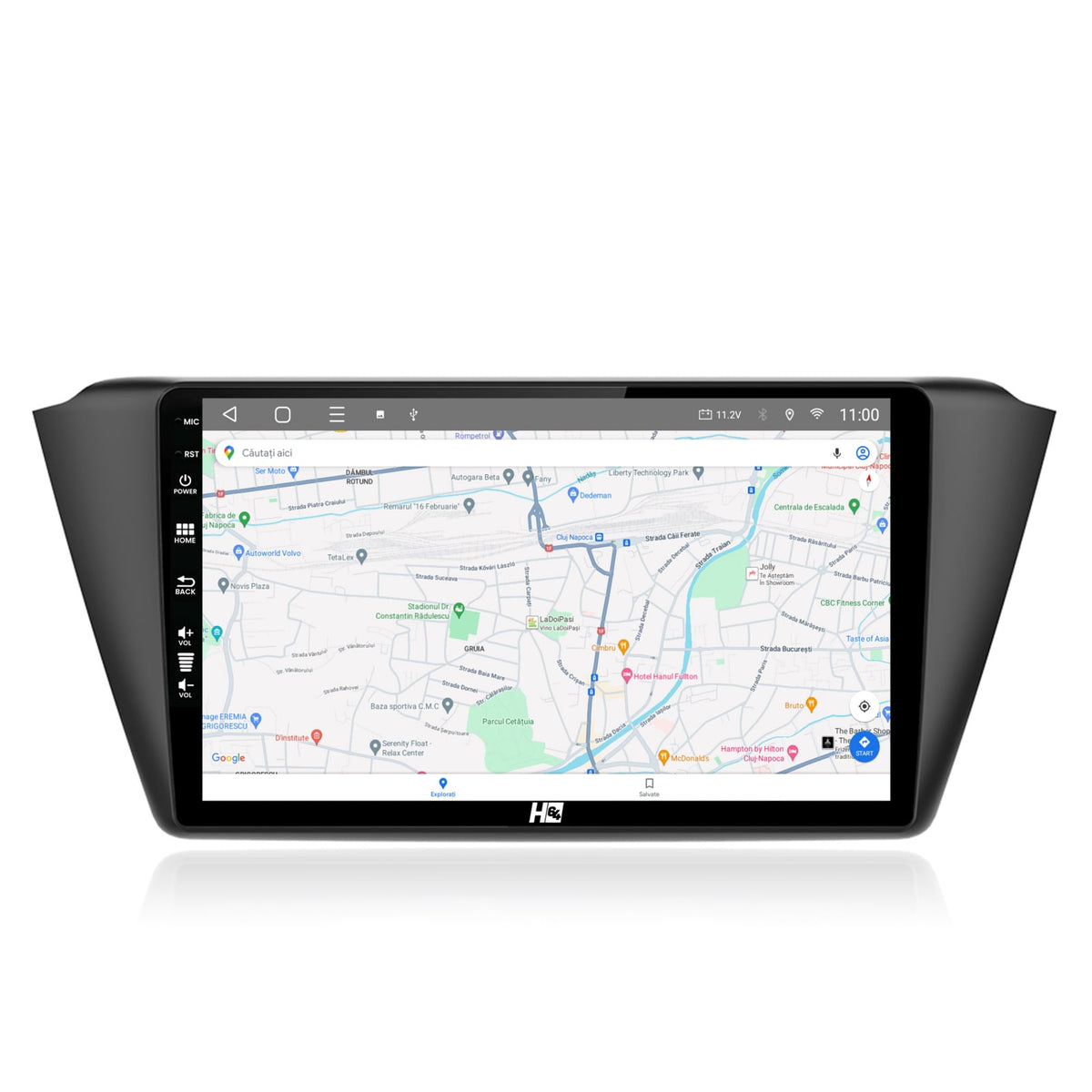 Navigatie HUB64 Skoda Fabia (2015+), 4GB RAM, Android, Octacore, Slot Sim 4G, DSP, GPS, Wi-FI, Carplay, Android Auto, USB, Bluetooth, Waze, Touchscreen, 9 inch