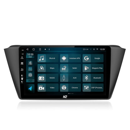 Navigatie HUB64 Skoda Fabia (2015+), 4GB RAM, Android, Quadcore, DSP, GPS, Wi-FI, Carplay, Android Auto, USB, Bluetooth, Waze, Touchscreen, 9 inch