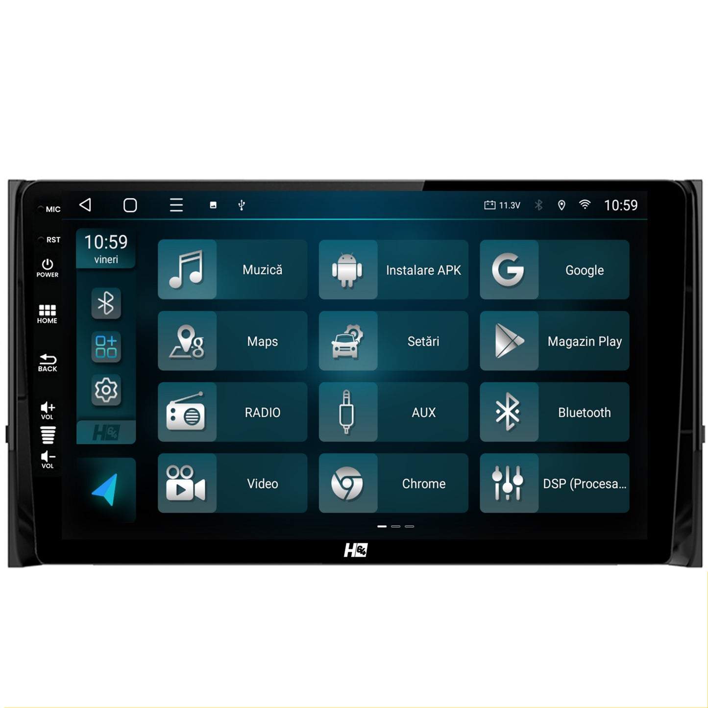 Navigatie HUB64 Skoda Kodiaq, 2GB RAM, Android, GPS, Wi-FI, Carplay, Android Auto, USB, Bluetooth, Radio, Waze, Touchscreen, 10.1 inch