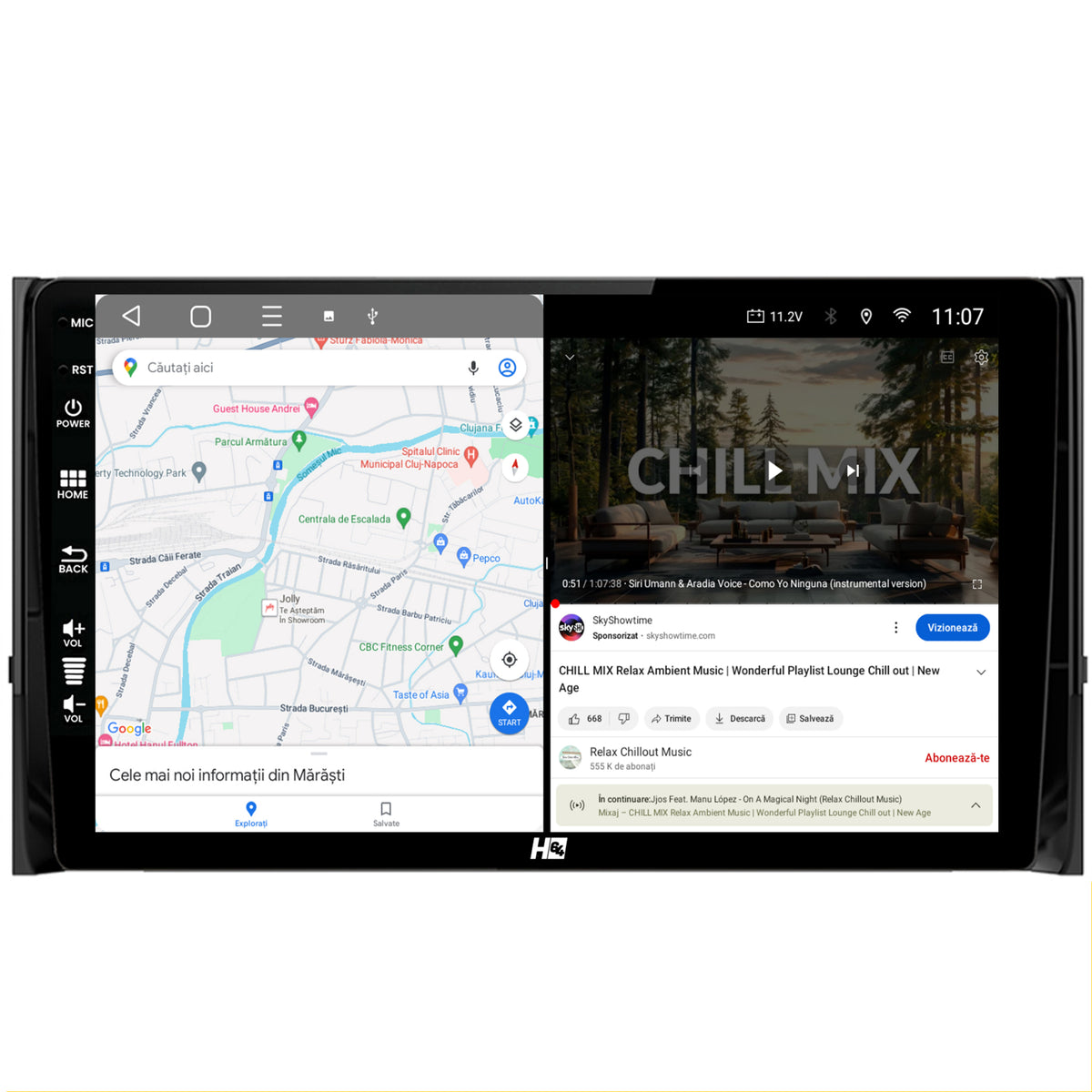 Navigatie HUB64 Skoda Kodiaq, 4GB RAM, Android, Quadcore, DSP, GPS, Wi-FI, Carplay, Android Auto, USB, Bluetooth, Waze, Touchscreen, 10.1 Inch