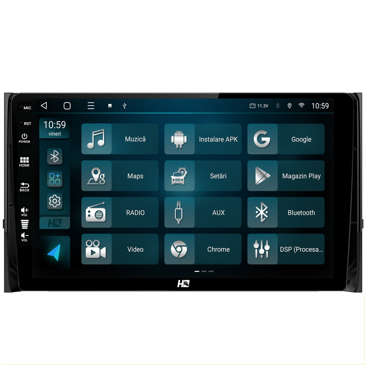 Navigatie HUB64 Skoda Kodiaq, 4GB RAM, Android, Octacore, Slot Sim 4G, DSP, GPS, Wi-FI, Carplay, Android Auto, USB, Bluetooth, Waze, Touchscreen, 10.1 Inch