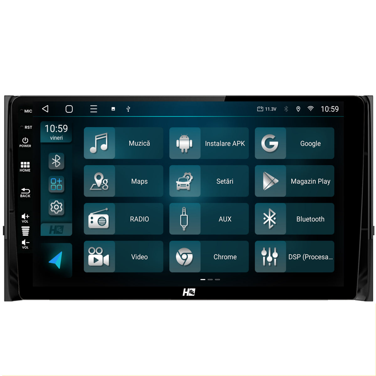 Navigatie HUB64 Skoda Kodiaq, 4GB RAM, Android, Quadcore, DSP, GPS, Wi-FI, Carplay, Android Auto, USB, Bluetooth, Waze, Touchscreen, 10.1 Inch