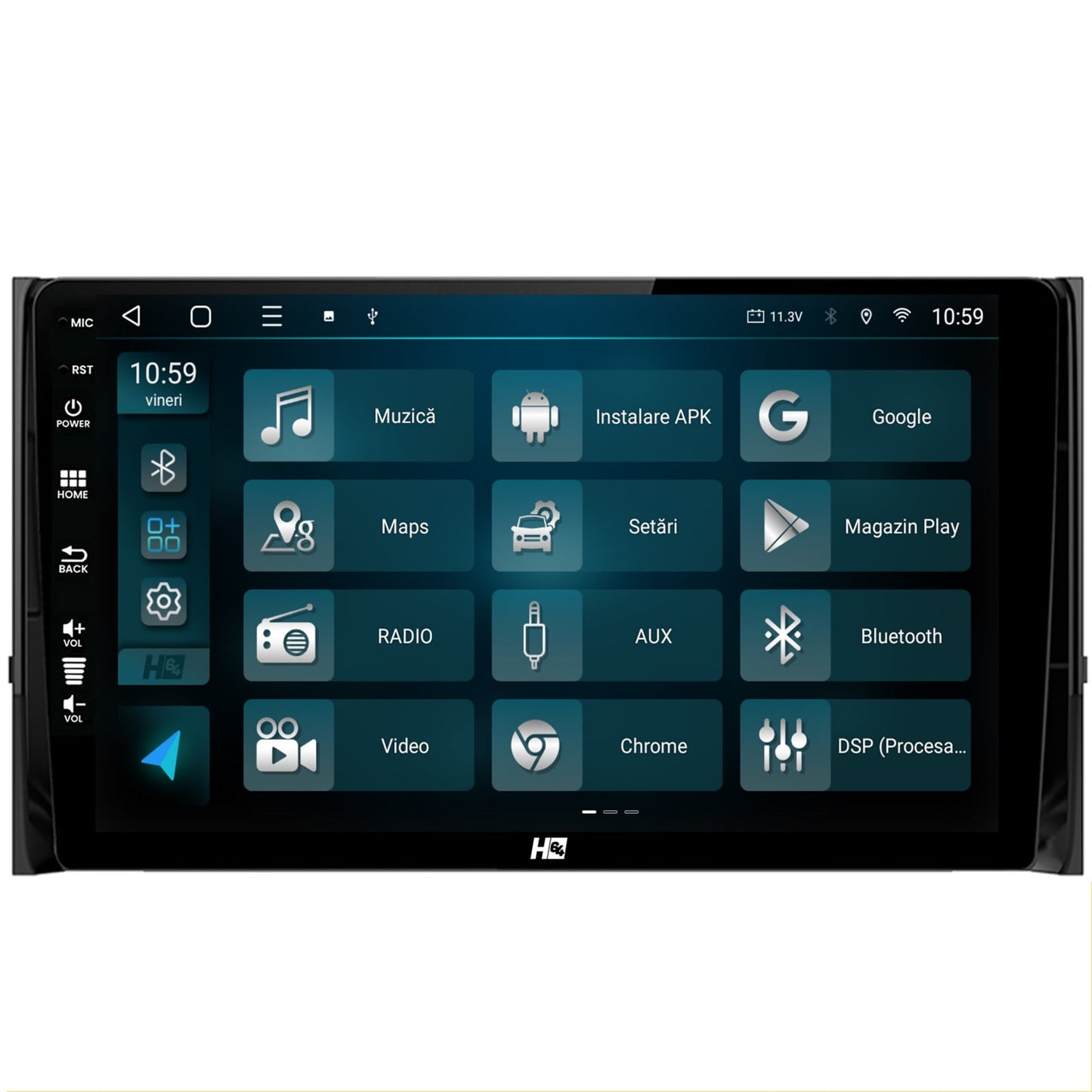 Navigatie HUB64 Skoda Kodiaq, 4GB RAM, Android, Quadcore, DSP, GPS, Wi-FI, Carplay, Android Auto, USB, Bluetooth, Waze, Touchscreen, 10.1 Inch