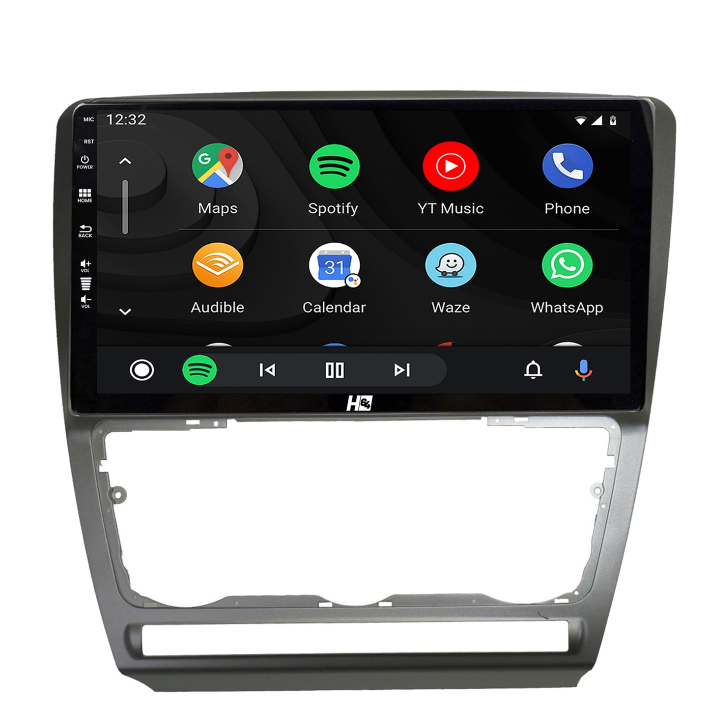 Navigatie HUB64 Skoda Octavia 2, 2GB RAM, Android, GPS, Wi-FI, Carplay, Android Auto, USB, Bluetooth, Radio, Waze, Touchscreen, 10.1 inch