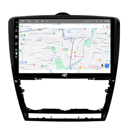 Navigatie HUB64 Skoda Octavia 2, 2GB RAM, Android, GPS, Wi-FI, Carplay, Android Auto, USB, Bluetooth, Radio, Waze, Touchscreen, 10.1 inch