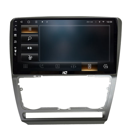 Navigatie HUB64 Skoda Octavia 2, 4GB RAM, Android, Quadcore, DSP, GPS, Wi-FI, Carplay, Android Auto, USB, Bluetooth, Waze, Touchscreen, 10.1 Inch