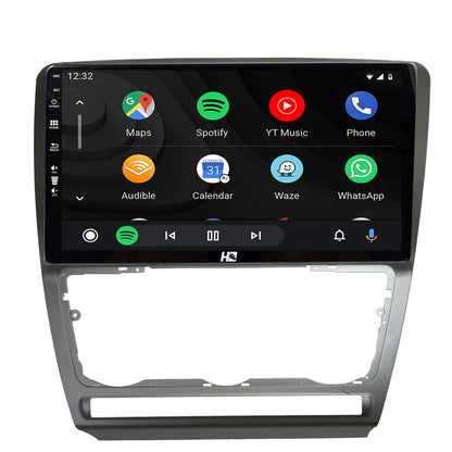 Navigatie HUB64 Skoda Octavia 2, 4GB RAM, Android, Quadcore, DSP, GPS, Wi-FI, Carplay, Android Auto, USB, Bluetooth, Waze, Touchscreen, 10.1 Inch