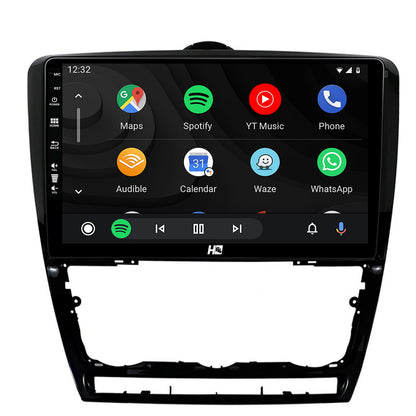 Navigatie HUB64 Skoda Octavia 2, 4GB RAM, Android, Quadcore, DSP, GPS, Wi-FI, Carplay, Android Auto, USB, Bluetooth, Waze, Touchscreen, 10.1 Inch