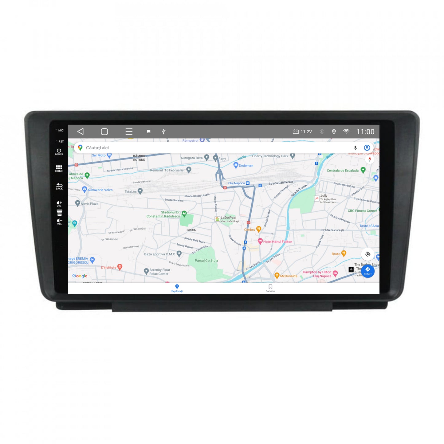 Navigatie HUB64 Skoda Octavia 2, 8GB RAM, Android, Octacore, Slot Sim 4G, DSP, GPS, Wi-FI, Carplay, Android Auto, USB, Bluetooth, Waze, Touchscreen, 9 Inch