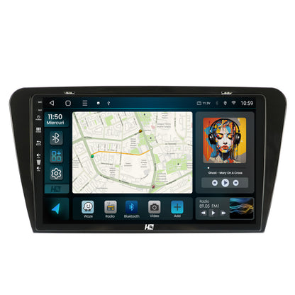 Navigatie HUB64 Skoda Octavia 3 (2013-2018), 2GB RAM, Android, GPS, Wi-FI, Carplay, Android Auto, USB, Bluetooth, Radio, Waze, Touchscreen, 10.1 inch
