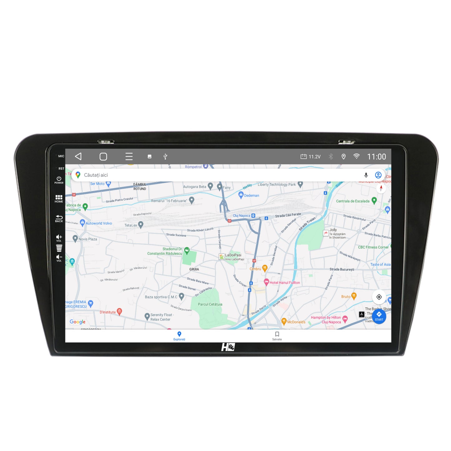 Navigatie HUB64 Skoda Octavia 3 (2013-2018), 4GB RAM, Android, Octacore, Slot Sim 4G, DSP, GPS, Wi-FI, Carplay, Android Auto, USB, Bluetooth, Waze, Touchscreen, 10.1 Inch