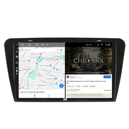 Navigatie HUB64 Skoda Octavia 3 (2013-2018), 8GB RAM, Android, Octacore, Slot Sim 4G, DSP, GPS, Wi-FI, Carplay, Android Auto, USB, Bluetooth, Waze, Touchscreen, 10.1 Inch