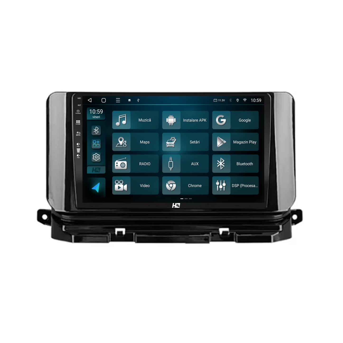 Navigatie HUB64 Skoda Octavia 4 (2021+), 2GB RAM, Android, GPS, Wi-FI, Carplay, Android Auto, USB, Bluetooth, Radio, Waze, Touchscreen, 10.1 inch
