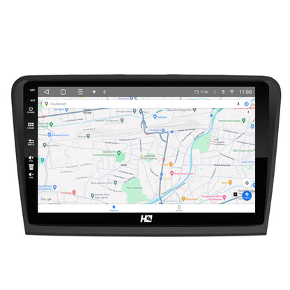 Navigatie HUB64 Skoda Superb 2 (2008-2015), 4GB RAM, Android, Octacore, Slot Sim 4G, DSP, GPS, Wi-FI, Carplay, Android Auto, USB, Bluetooth, Waze, Touchscreen, 10.1 Inch