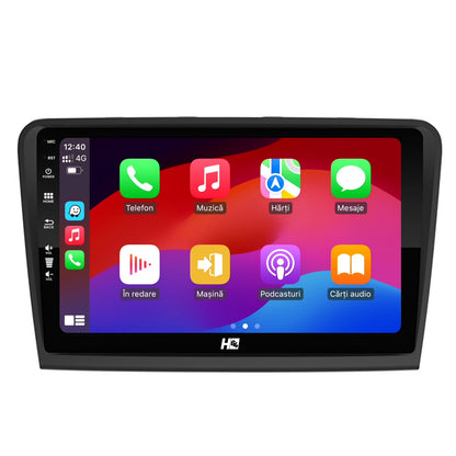 Navigatie HUB64 Skoda Superb 2 (2008-2015), 4GB RAM, Android, Octacore, Slot Sim 4G, DSP, GPS, Wi-FI, Carplay, Android Auto, USB, Bluetooth, Waze, Touchscreen, 10.1 Inch