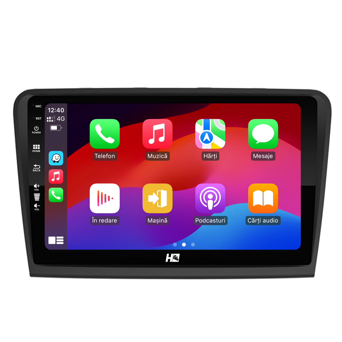 Navigatie HUB64 Skoda Superb 2 (2008-2015), 4GB RAM, Android, Octacore, Slot Sim 4G, DSP, GPS, Wi-FI, Carplay, Android Auto, USB, Bluetooth, Waze, Touchscreen, 10.1 Inch