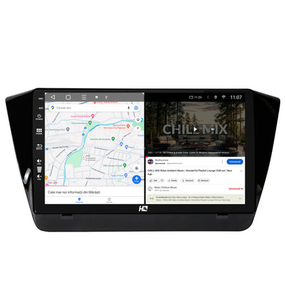 Navigatie HUB64 Skoda Superb 3 (2015+), 6GB RAM, Android, Octacore, Slot Sim 4G, DSP, GPS, Wi-FI, Carplay, Android Auto, USB, Bluetooth, Waze, Touchscreen, 10.1 Inch